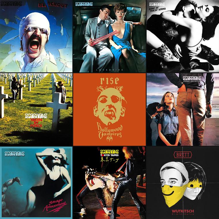 Cover selection: Rock releases including Scorpions, Hollywood Vampires and BRETT
